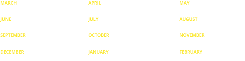 Our 12 monthly thematic units are